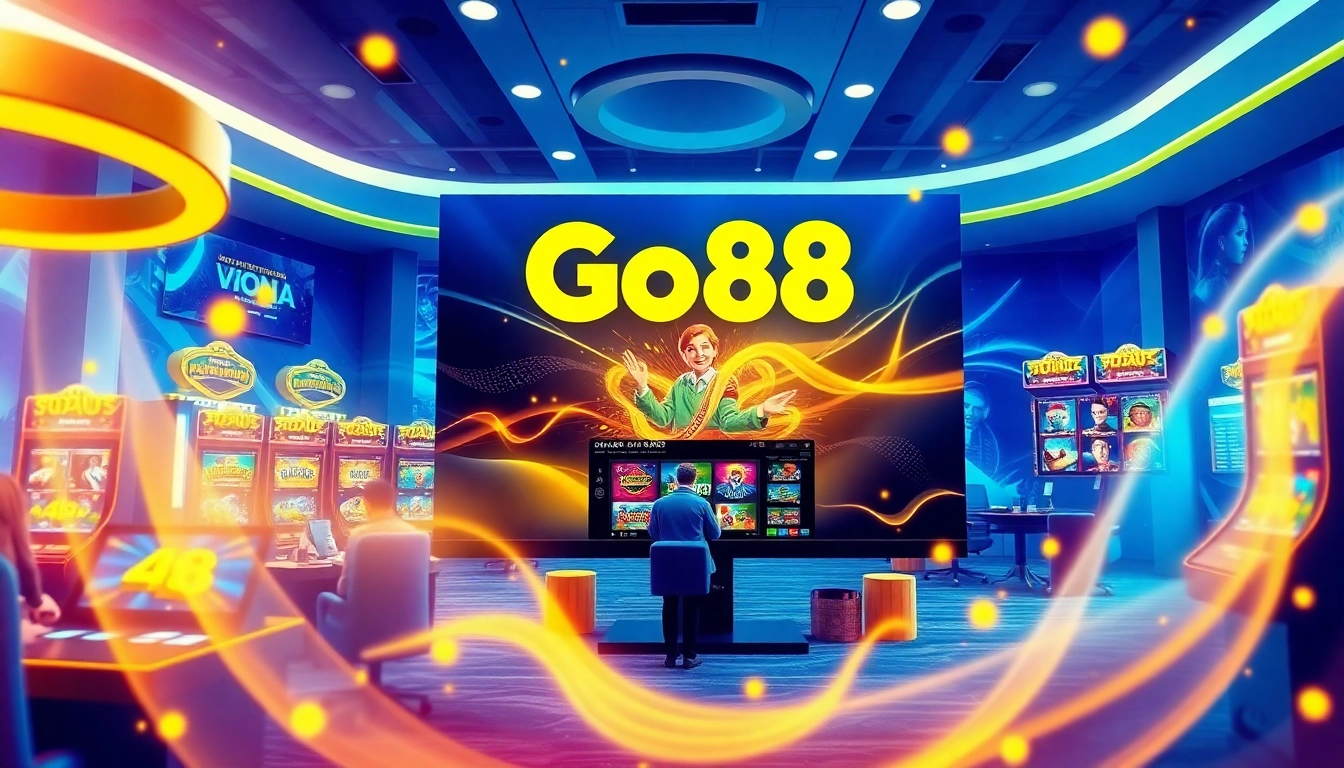 Go88 online gaming scene showing vibrant games, user-friendly interface, and dynamic players.