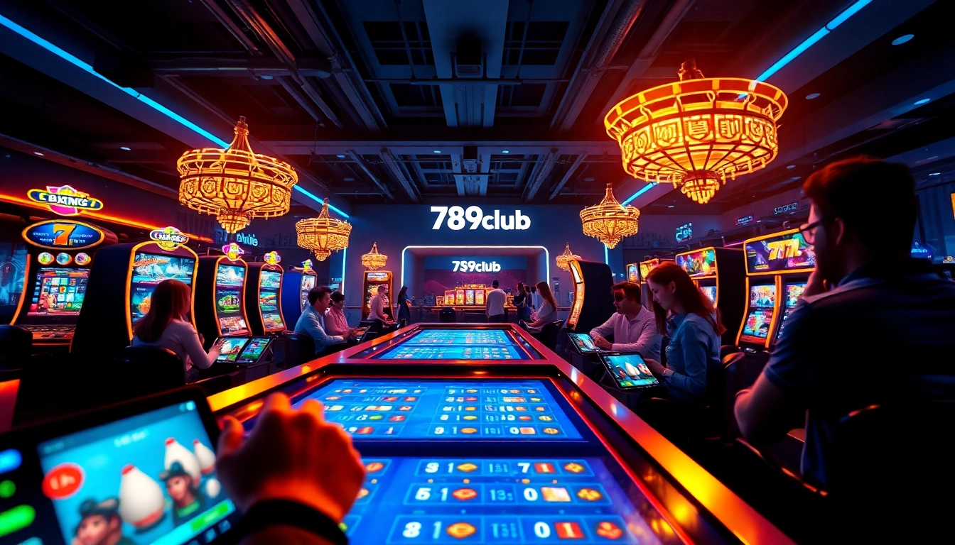 Exciting gaming experience at 789club with players engaged in thrilling games.