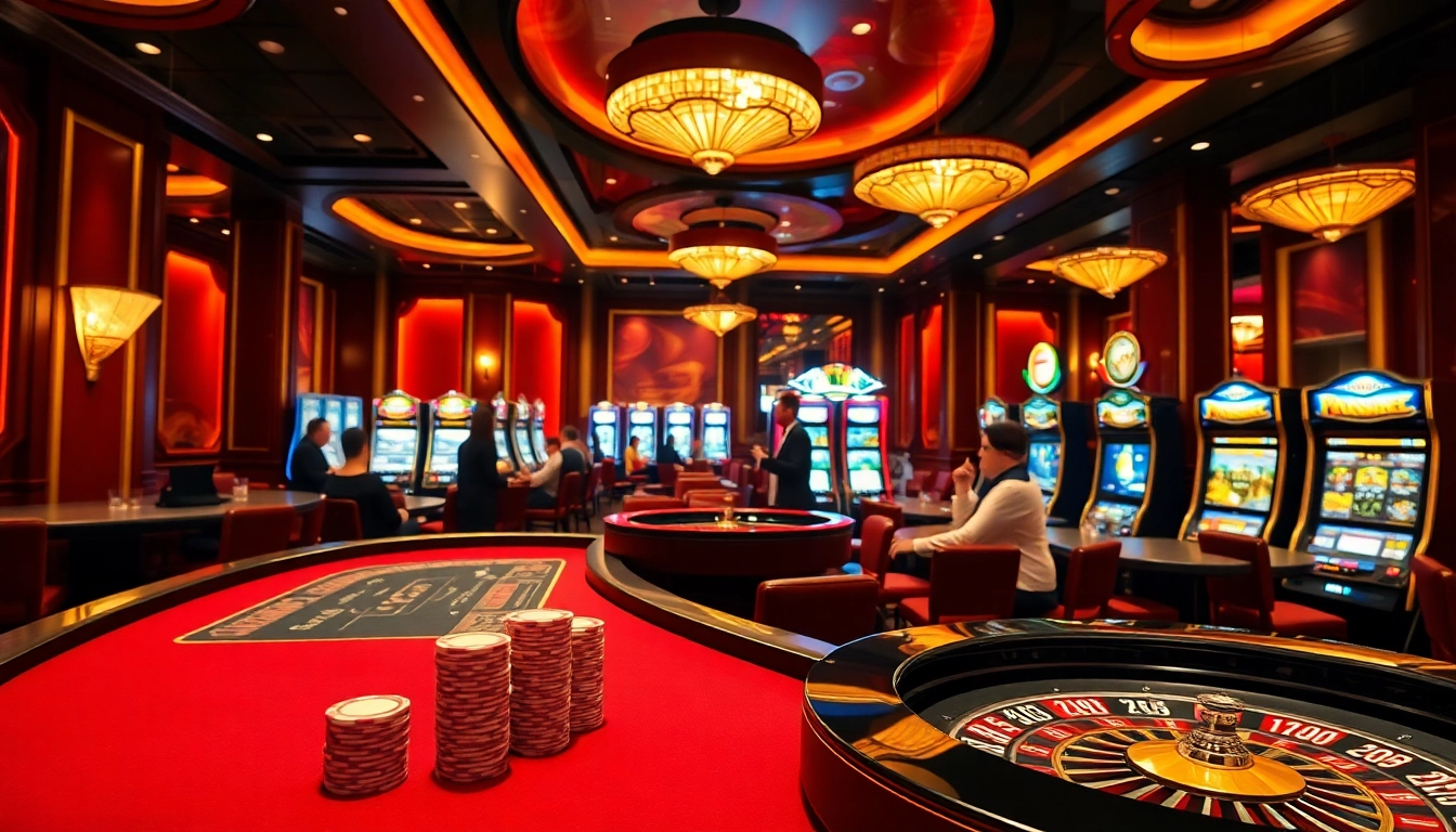 Experience thrilling gameplay at Goal123 with vibrant casino tables and engaging players.