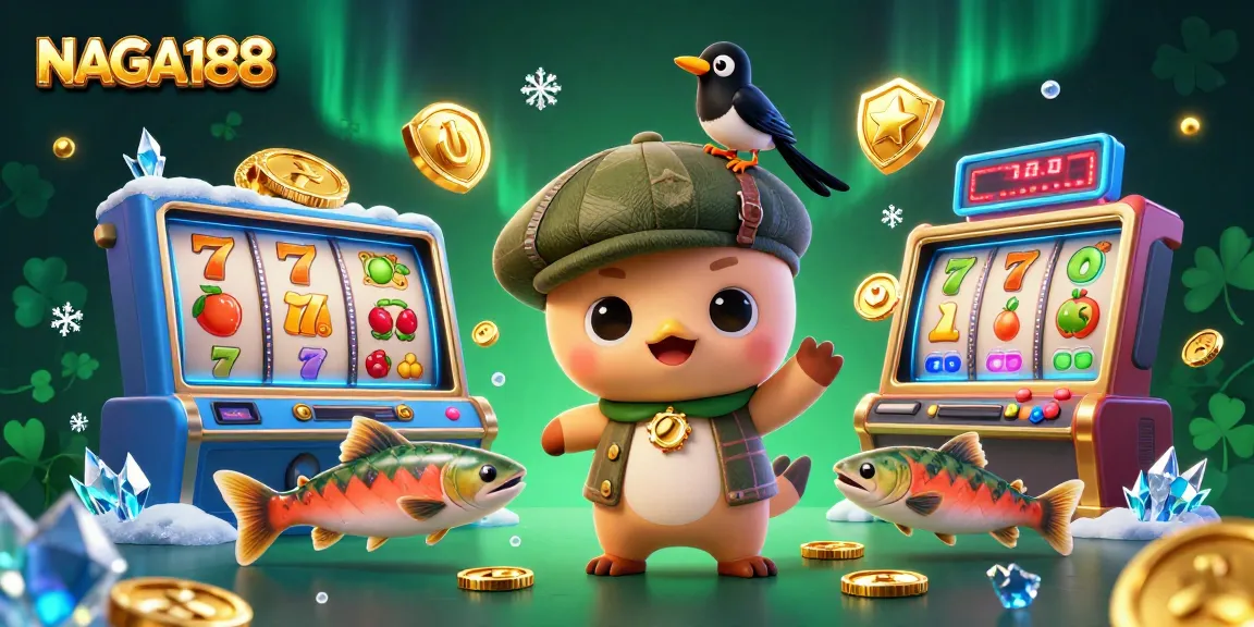 NAGA188 menghadirkan kesenangan permainan slot dengan karakter lucu dan elemen kasino yang meriah.