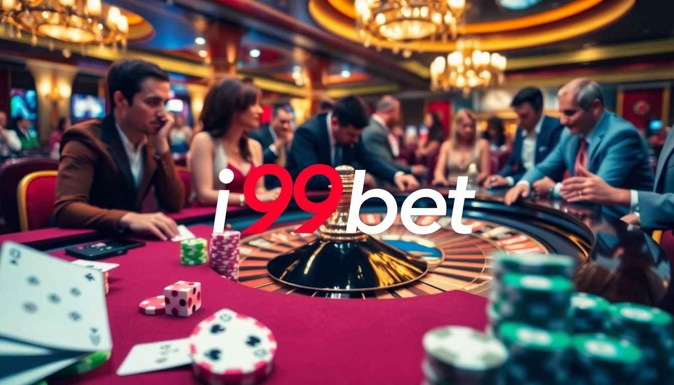 Exciting roulette action at i9bet casino with colorful chips and cards.