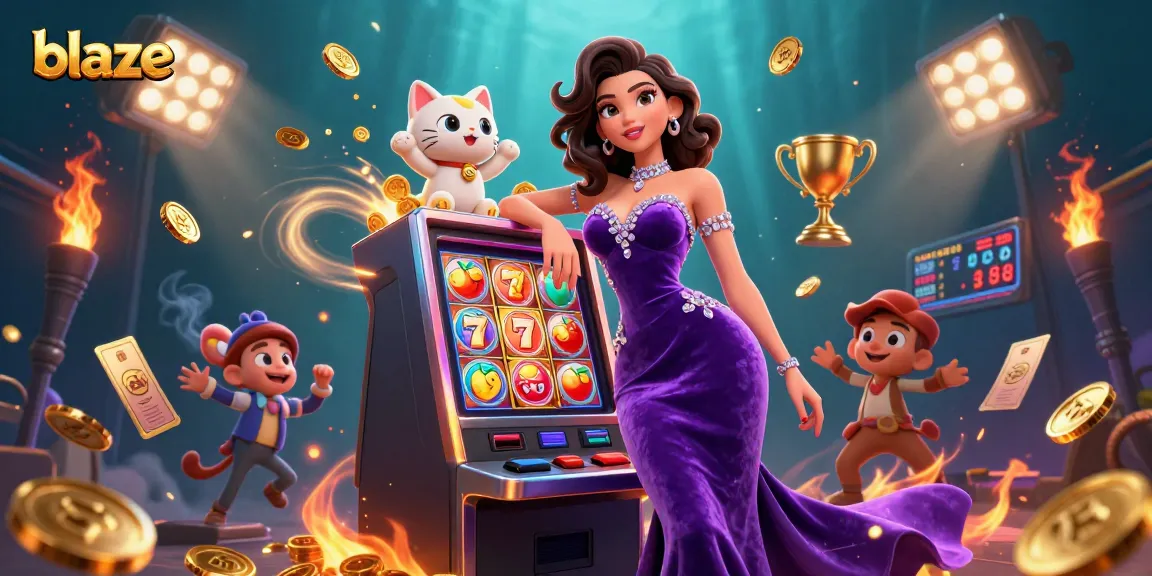 Spin to win with blaze at the jackpot slot machine, where coins burst and fortune awaits.