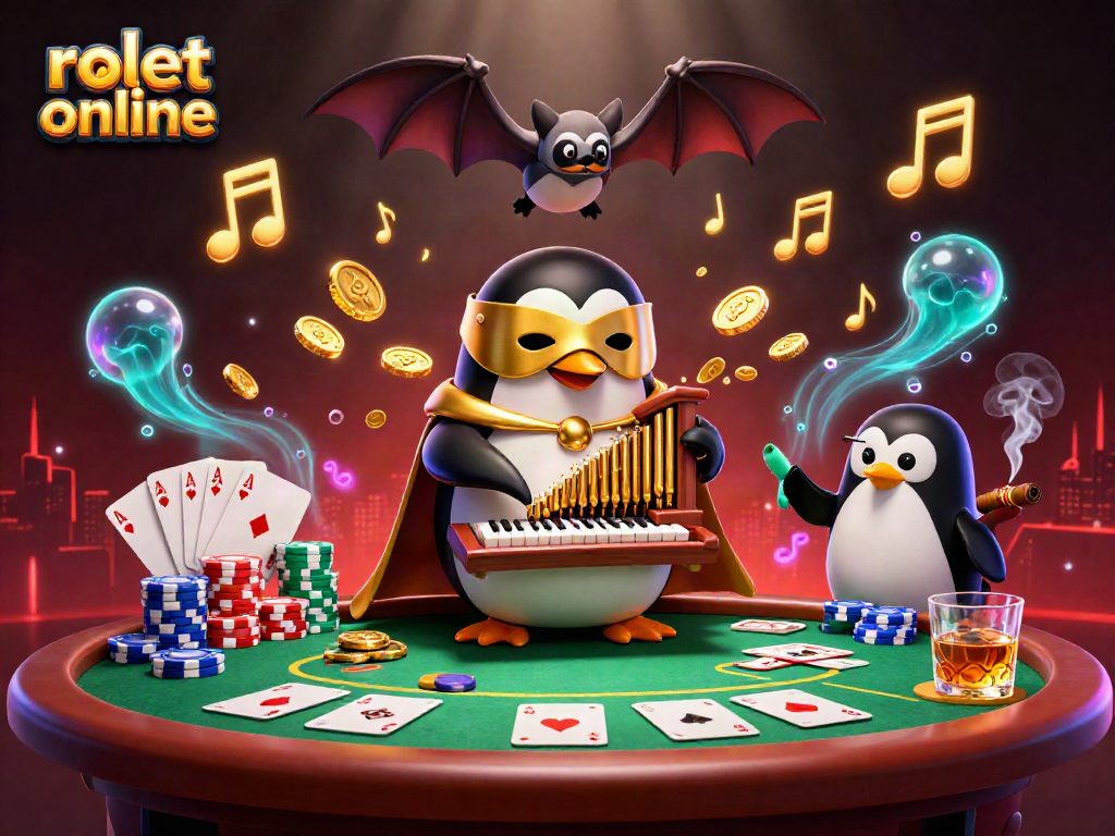 Experience thrilling rolet online gameplay with a vibrant casino scene featuring unique characters and energy.