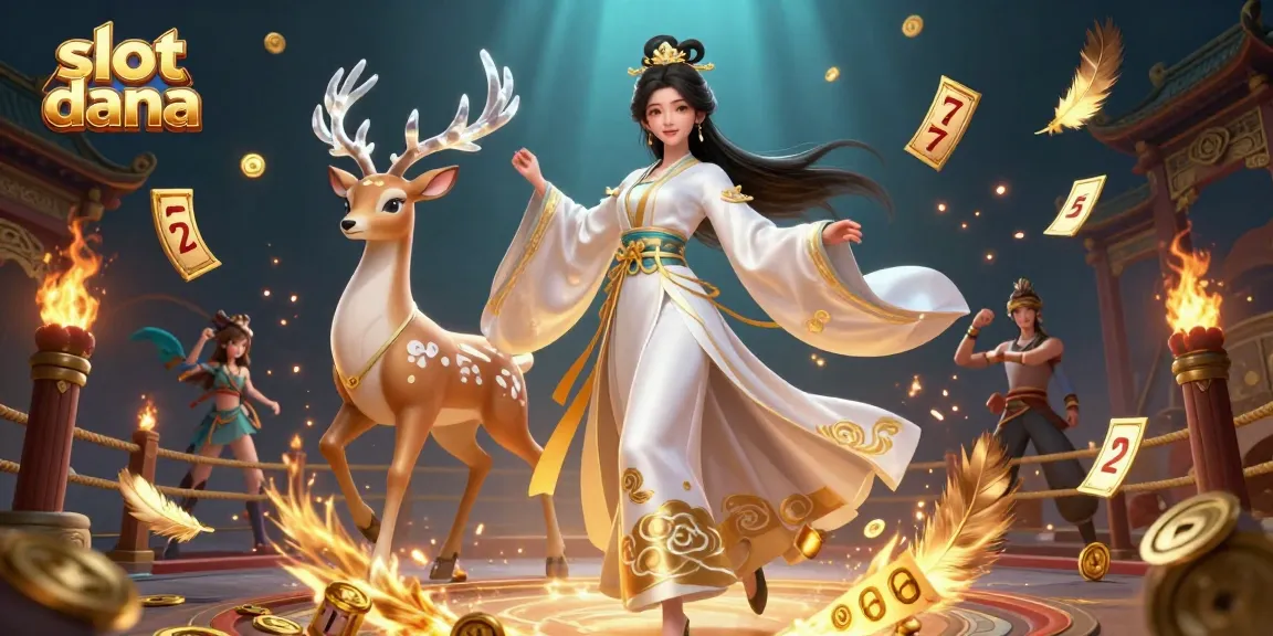 Experience the excitement of slot dana with vibrant characters, dynamic slot reels, and magical elements.