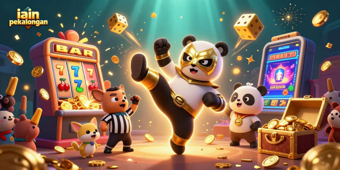 Experience the thrill of iain pekalongan's casino action with animated characters and exciting game elements.