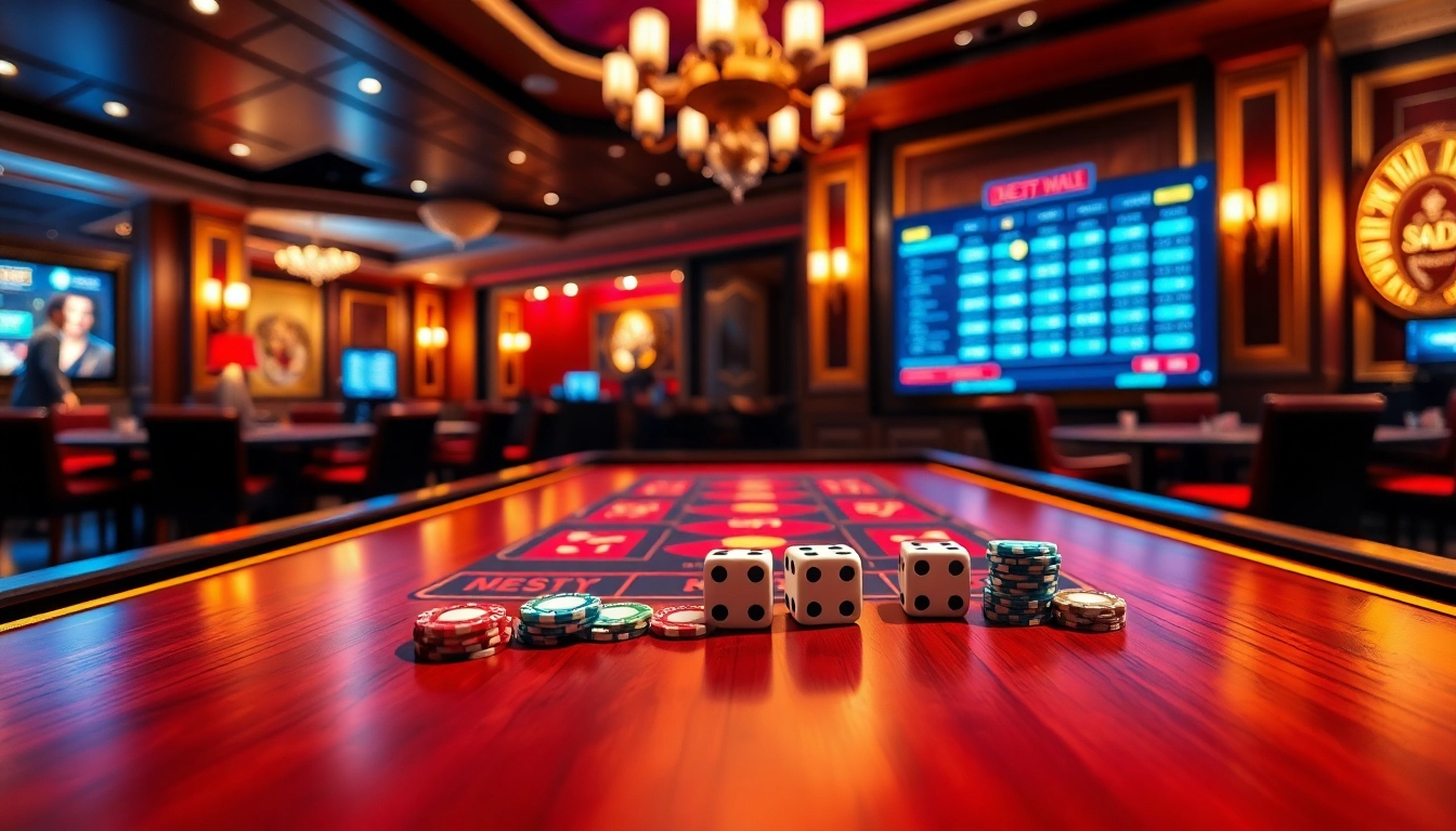 This vibrant scene perfectly encapsulates the excitement of gambling at https://taixiumd5.fan/ with TÀI XỈU MD5 players eager to win.