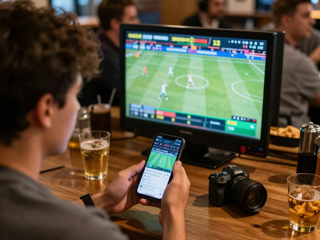 open88 sports betting scene with friends engaged in live game action and smartphone betting