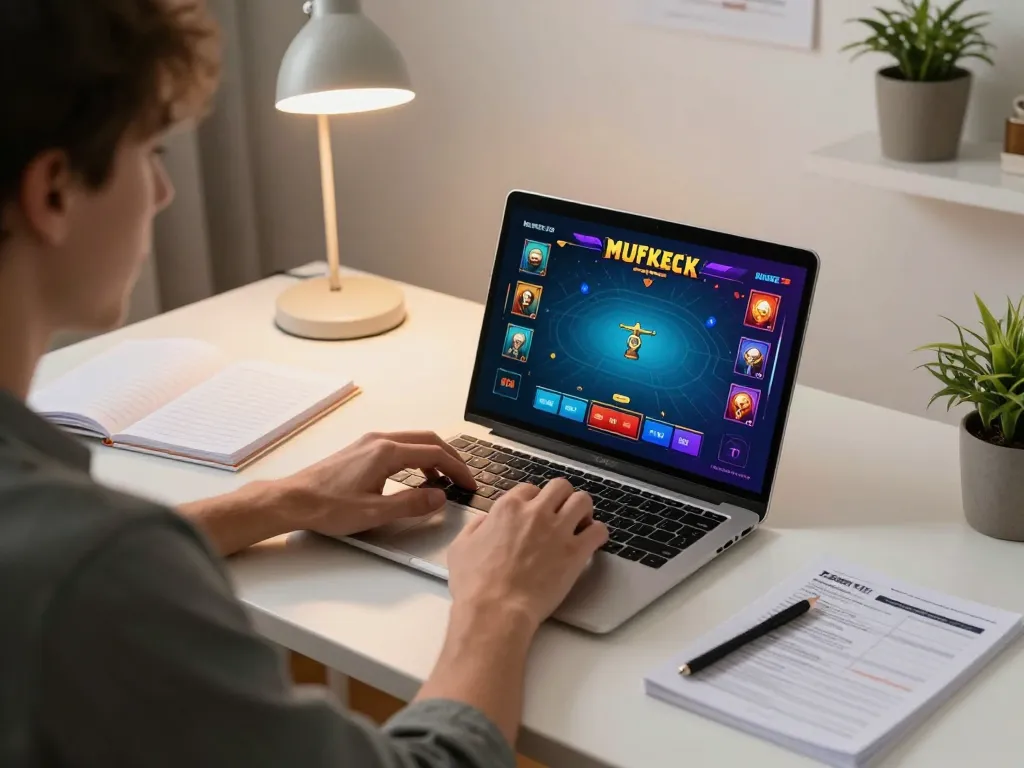 Engaging in online poker on https://rr888.shopping/ with strategic notes and comfortable ambiance.