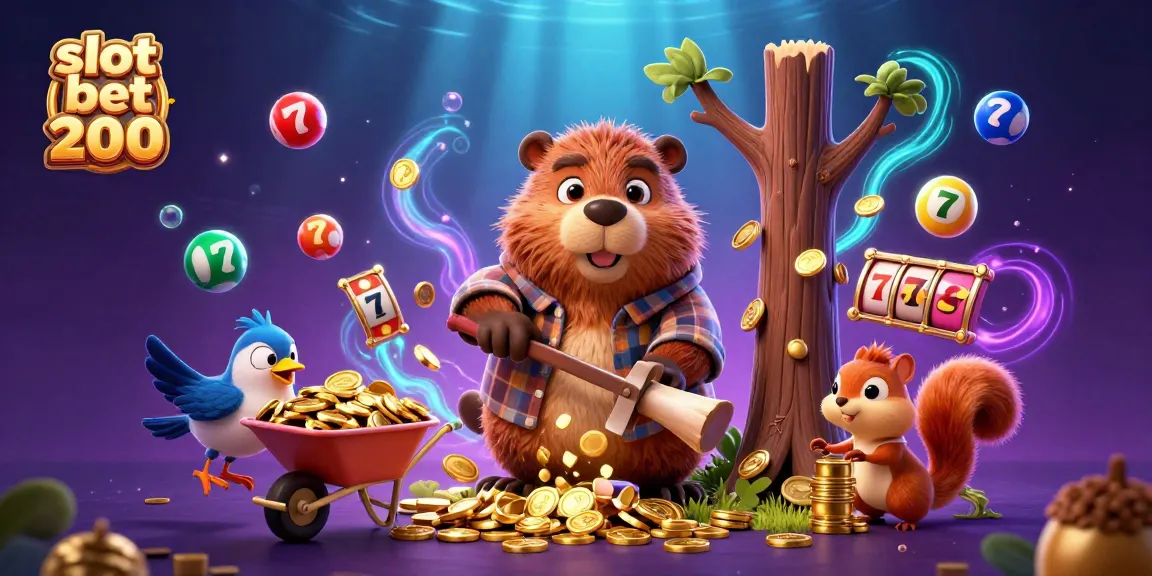 Experience the excitement of slot bet 200 with lively 3D characters surrounded by symbols of luck and fortune.