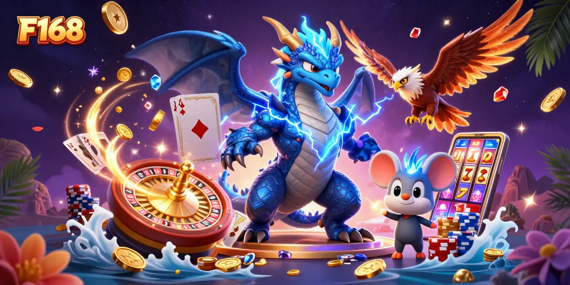 Experience thrilling gameplay at F168 with enchanting characters and dynamic casino elements.