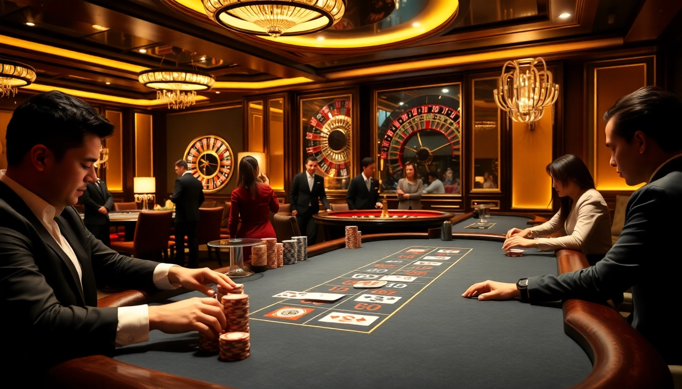 Thrilling casino action showcasing poker and blackjack with ghostly elements representing Truyện ma.