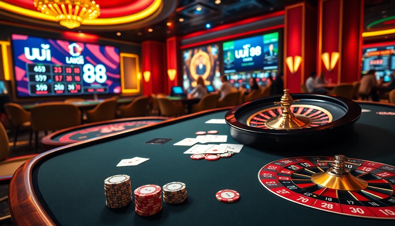 Experience thrilling gameplay at uu 88 casino with vibrant gaming tables and exciting action.