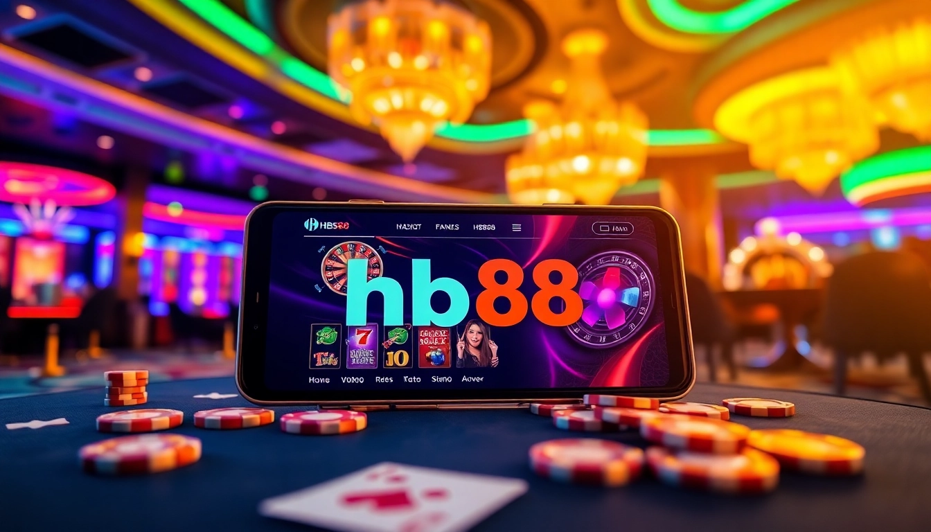 Experience thrilling online betting with HB88's engaging casino interface, featuring vibrant games and user-friendly design.