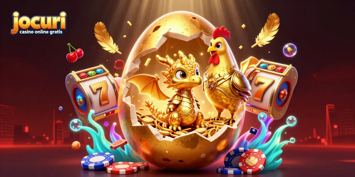 Joacă jocuri casino online gratis cu dragonul de aur și fise, într-o atmosferă magică