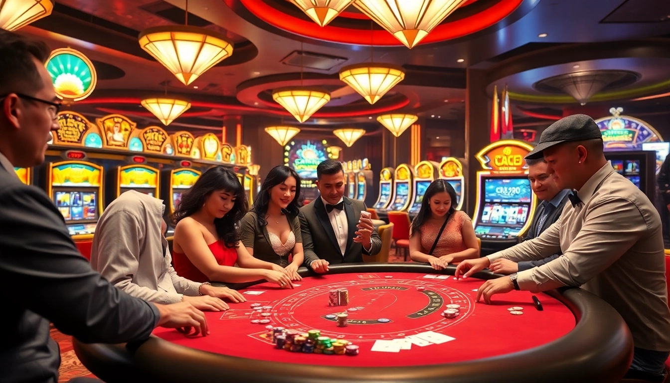 Engaging baccarat game action at เว็บ u31 with colorful chips and vibrant casino ambiance.