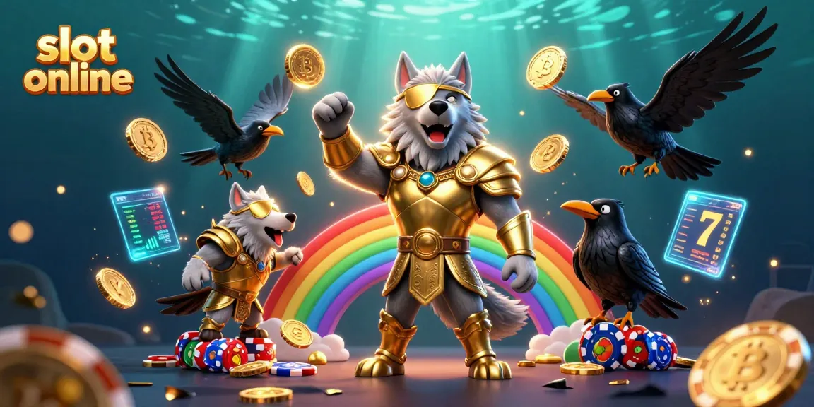 Spin and win big with slot online featuring a Norse wolf and mystical symbols.