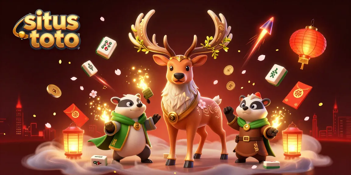 Explore situs toto featuring dynamic stags and magical elements illuminating a vibrant gaming world.