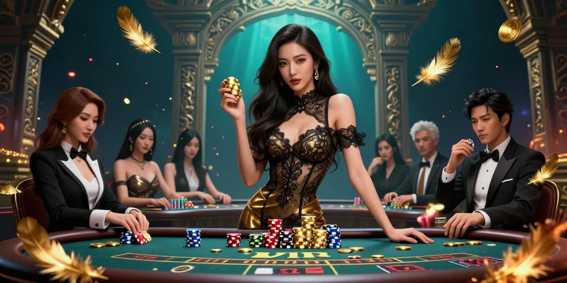 Vivez des enjeux élevés au casino en ligne le plus payant avec des joueurs glamours et des détails dorés vibrants.