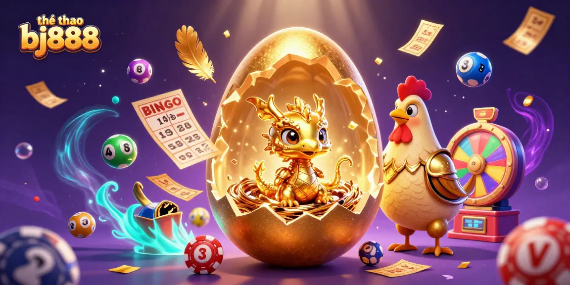Experience the thrill of thể thao bj888 through this vibrant 3D casino illustration showcasing gold and luck.