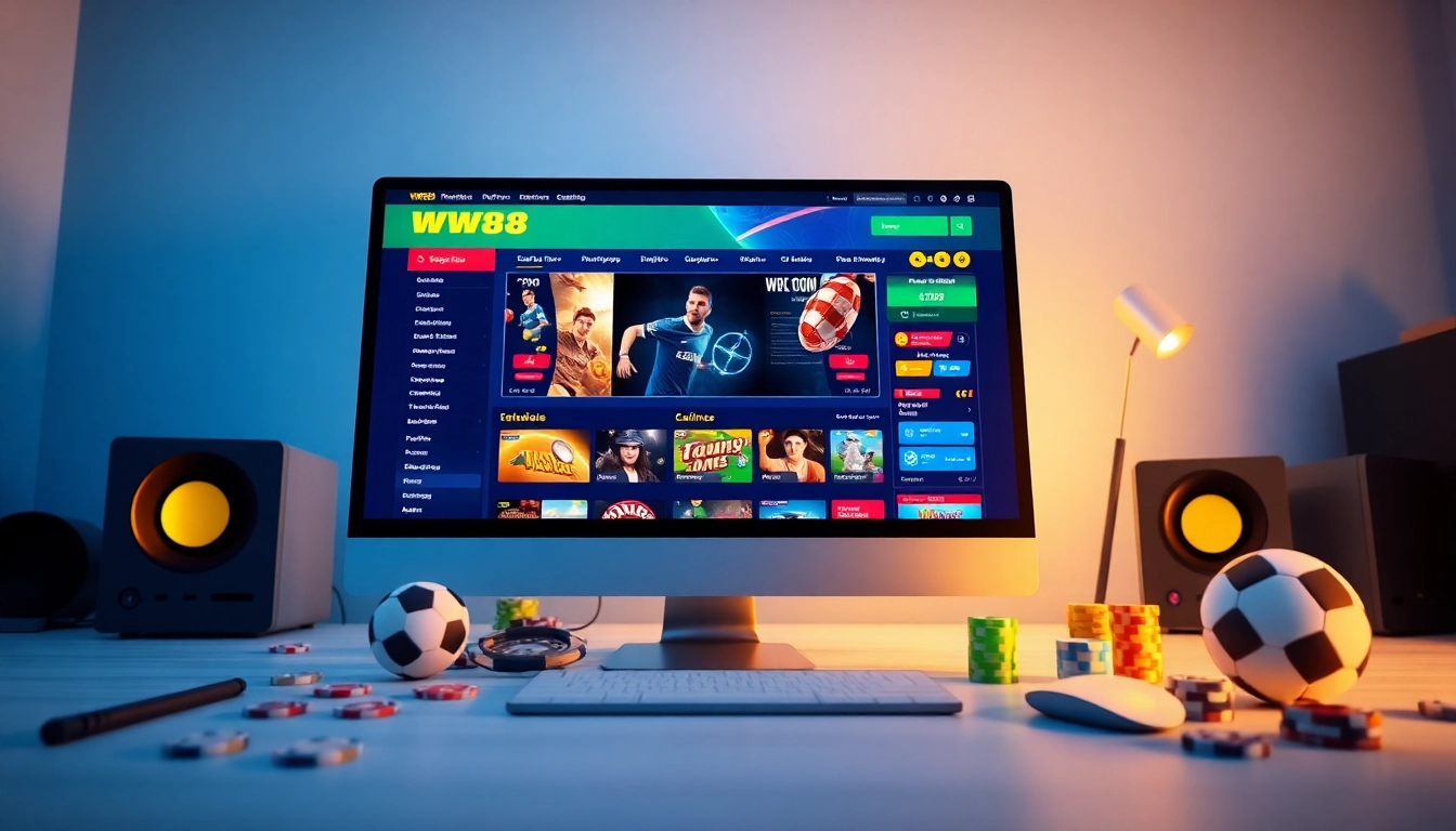 Explore the engaging features of https://ww88.de.com/ showcasing online betting with vibrant sports and casino graphics.