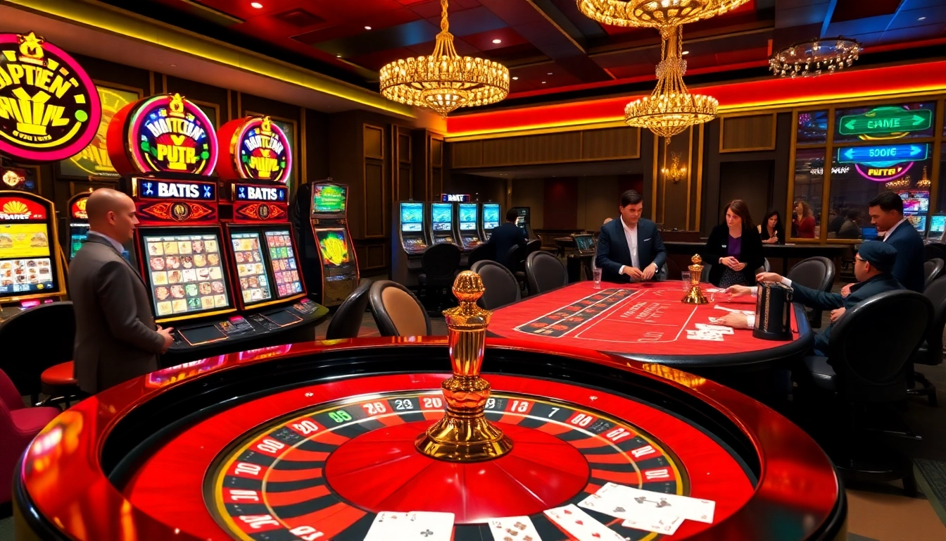 Experience the thrill of winning bets at https://gg88.biz/ in a luxurious casino setting featuring roulette and poker games.