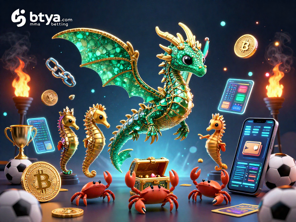Experience betya.com mma betting with dynamic sports elements and illustrative characters in action.