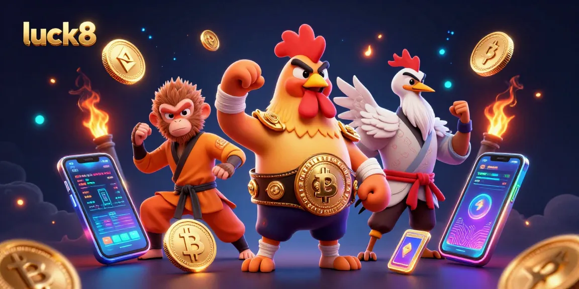 Experience luck8's vibrant gaming scene with champions, digital coins, and rich gaming elements.