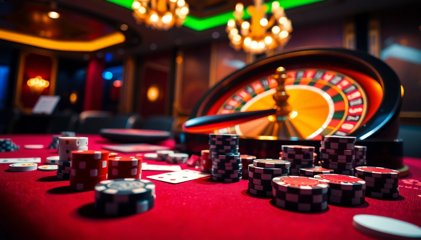 Experience thrilling gaming at jun88 vip with luxurious casino tables and vibrant action.