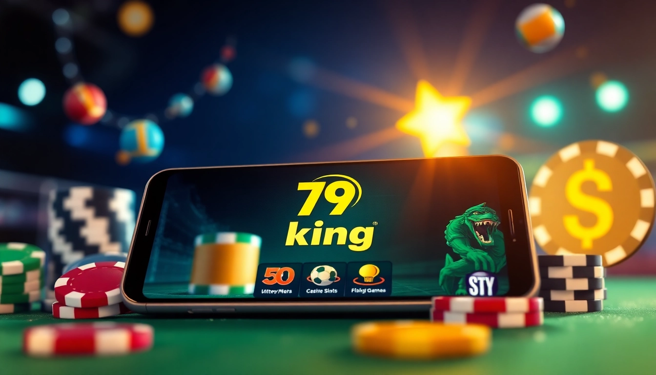 Engaging view of the 79king app showcasing diverse online games in a vibrant setting.