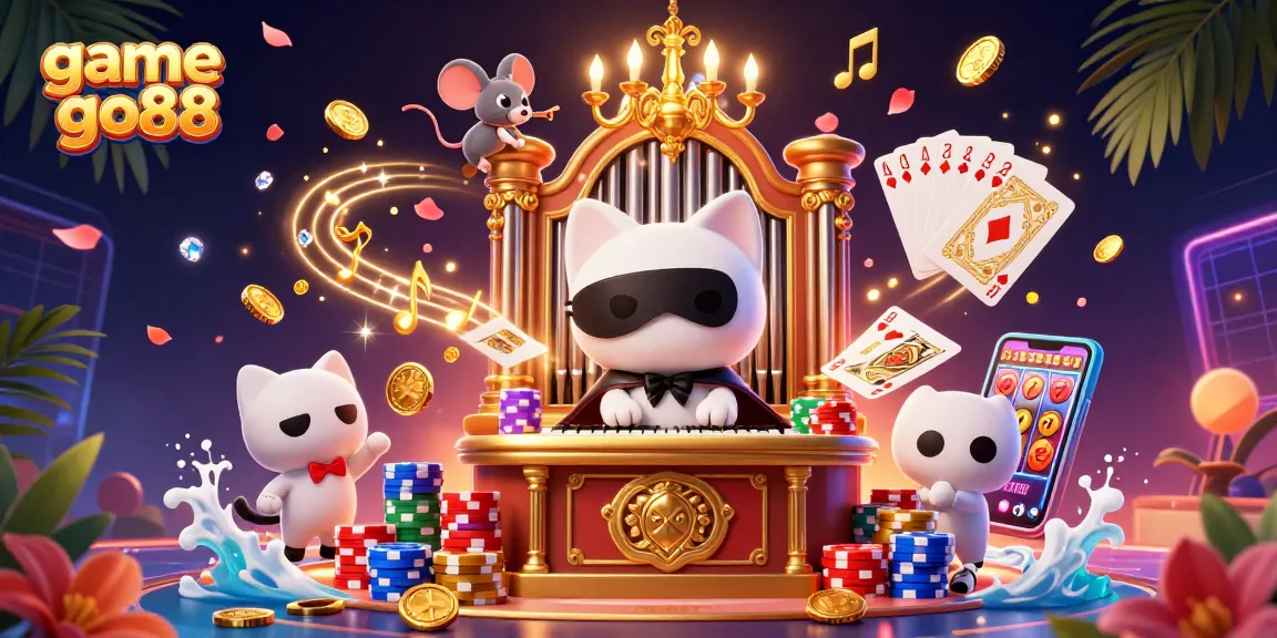 Experience thrilling action in game go88 surrounded by dynamic casino elements and colorful imagery.