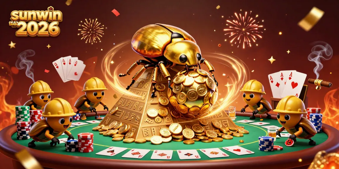 Engage in high-stakes gameplay at sunwin đổi thưởng 2026 with golden coins and vibrant casino elements.
