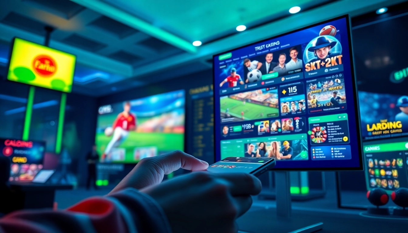 Online betting experience with nhacaiuytin on a smartphone, showcasing diverse game options.