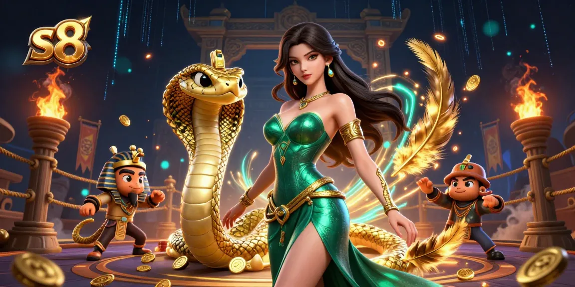 Experience exhilarating gameplay at s8 with captivating characters in a vibrant casino setting.