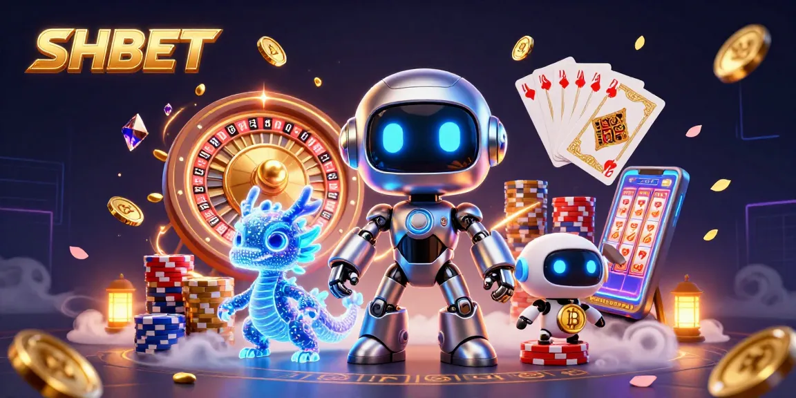 Experience thrilling moments at SHBET with a 3D animated casino scene of dynamic games and excitement.