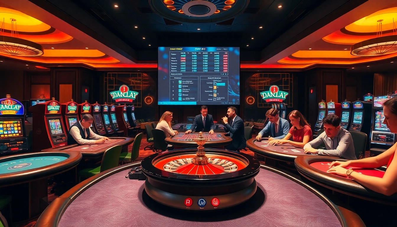 Daga enhances the excitement of professional gamblers at a vibrant casino with roulette and poker.