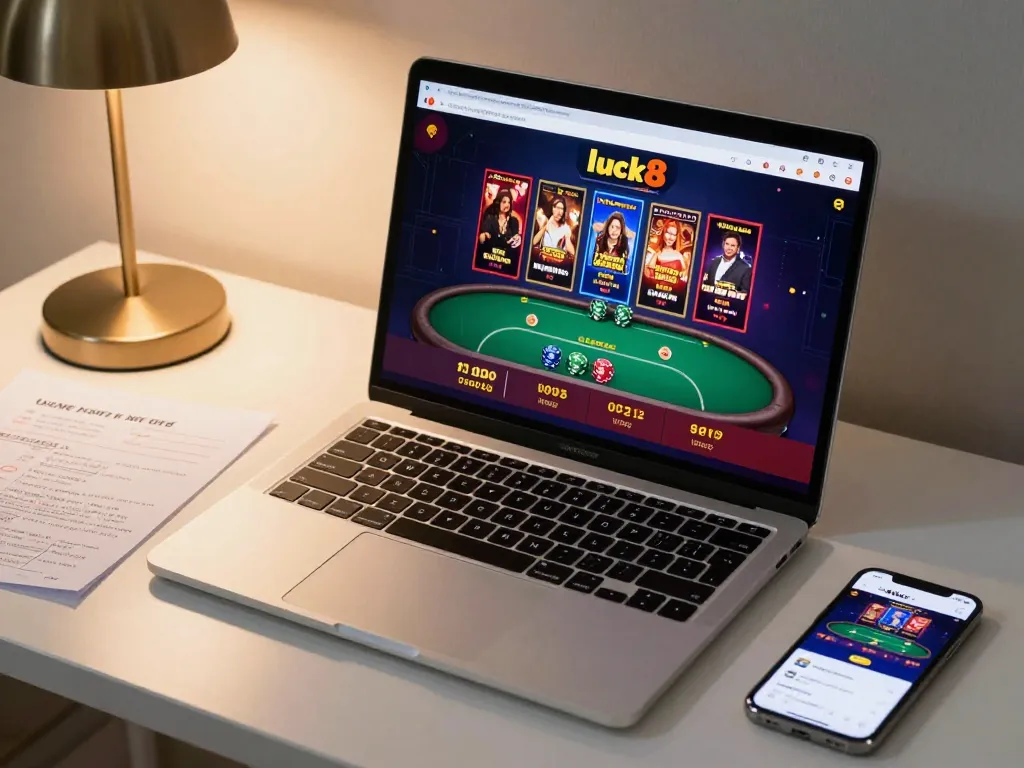 Engage in thrilling luck8 online gaming from the comfort of your cozy home setup.