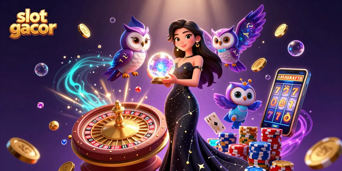 Experience thrilling slot gacor action with dazzling displays of coins, cards, and lucky symbols.
