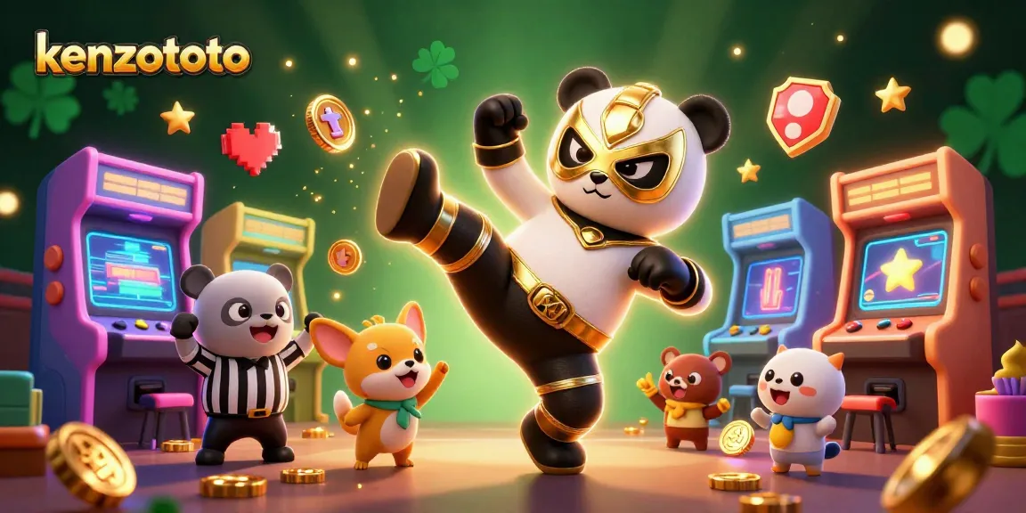 Engage with kenzototo through dynamic 3D illustrated gaming action featuring unique characters.