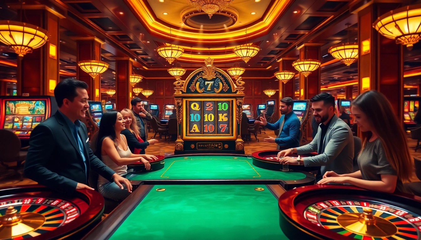 Experience the excitement of the Gates of Gatotkaca slot machine in a luxury casino setting.