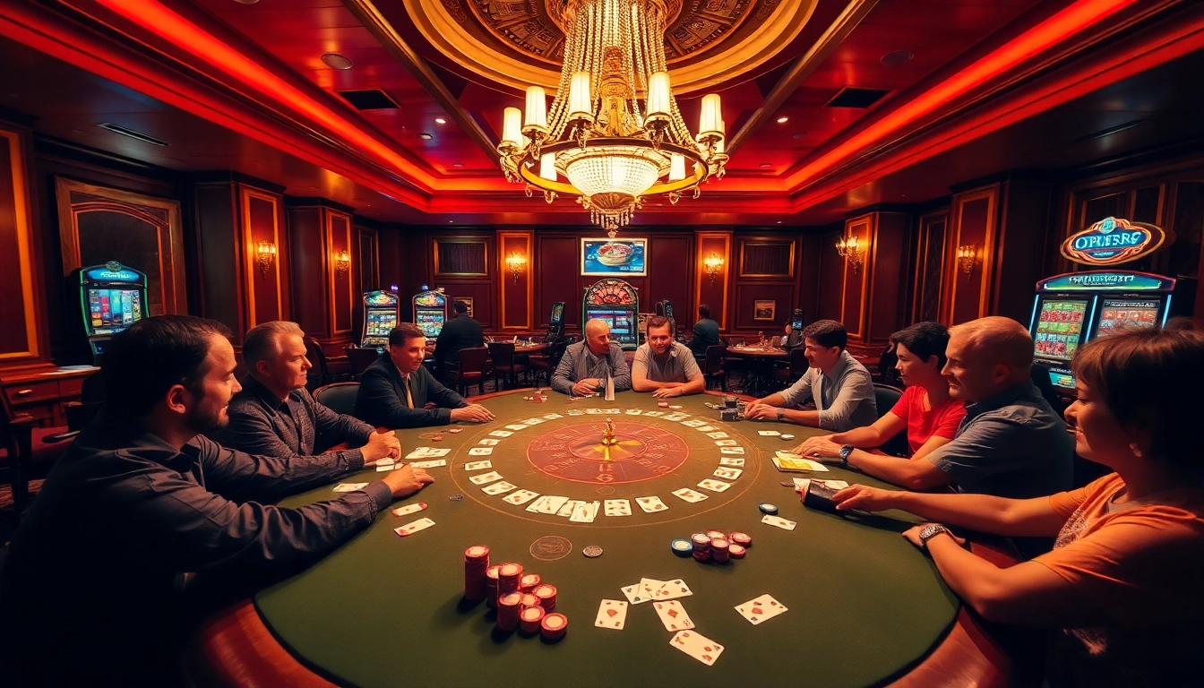 A poker game at open88.com showcases players immersed in betting and strategy.