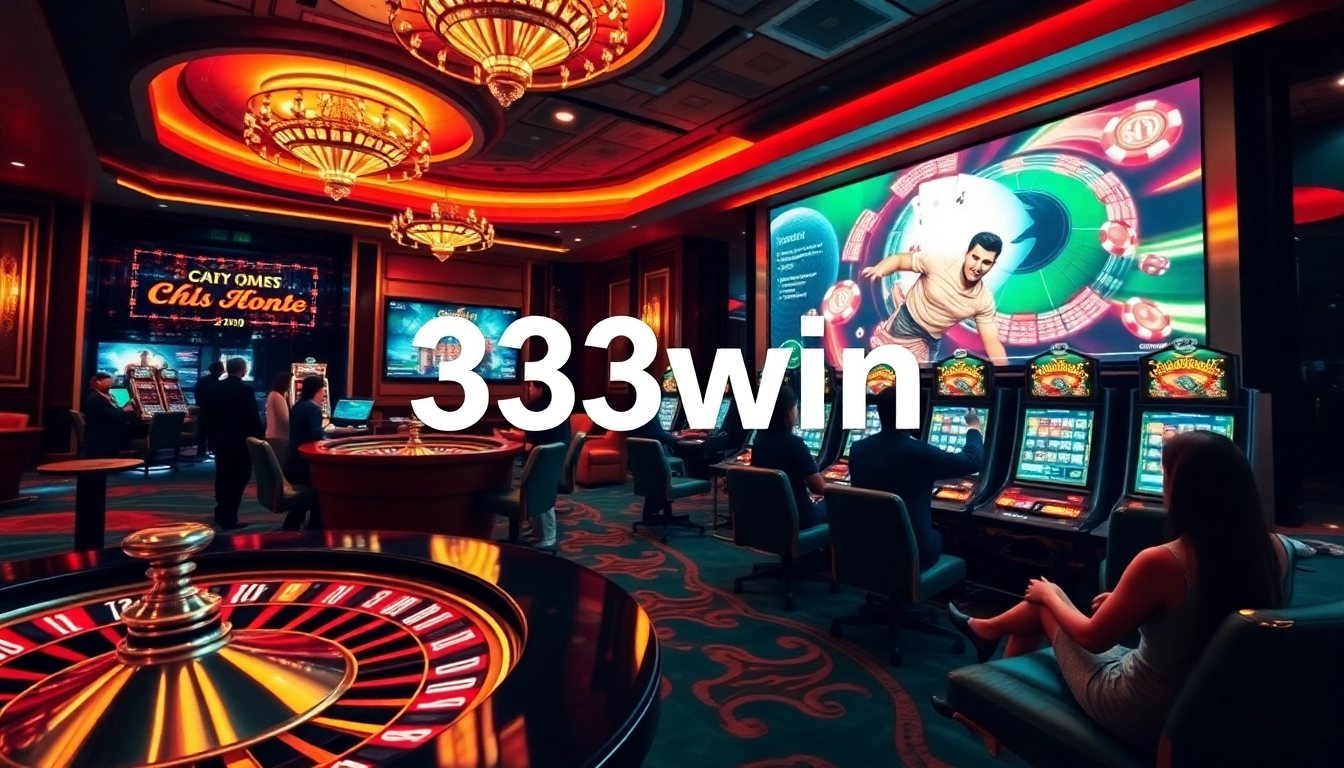 Experience the excitement of online gambling at 33win with a vibrant casino interface and engaging games.