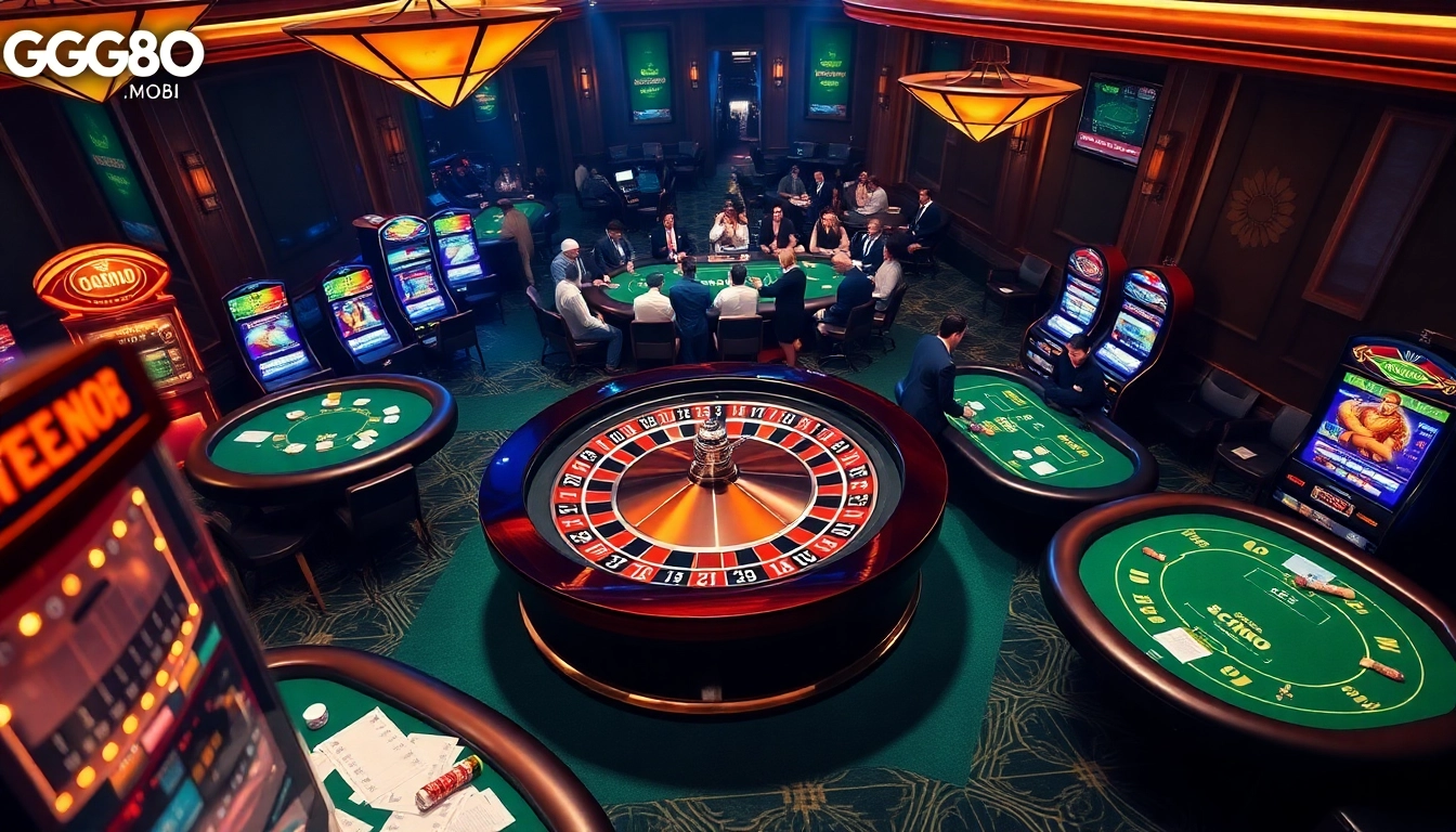 Experience high-stakes thrill at GG88.MOBI's luxurious gaming tables and vibrant slot machines.