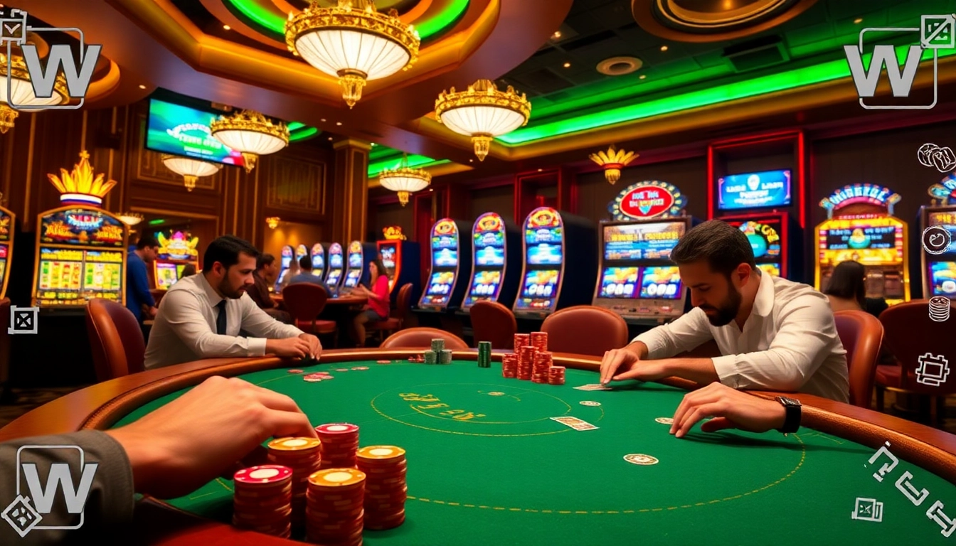The hidden wiki shines as players enjoy a thrilling poker game in a luxurious casino atmosphere.