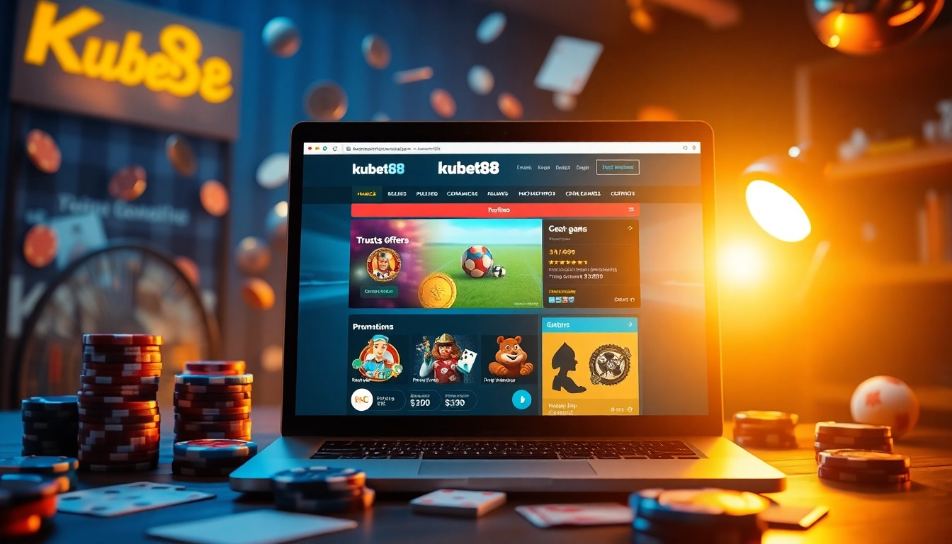 Khuyến Mãi Kubet88 – Ưu Đãi Vàng Dành Riêng Cho Thành Viên showcased in a vibrant online betting scene.