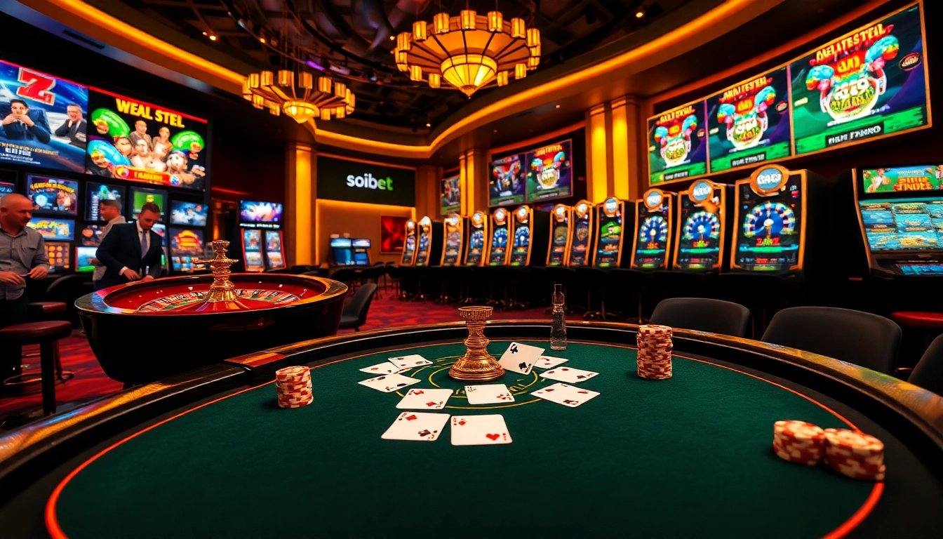 Experience the excitement of soibet ออนไลน์ with vibrant casino elements and thrilling games.