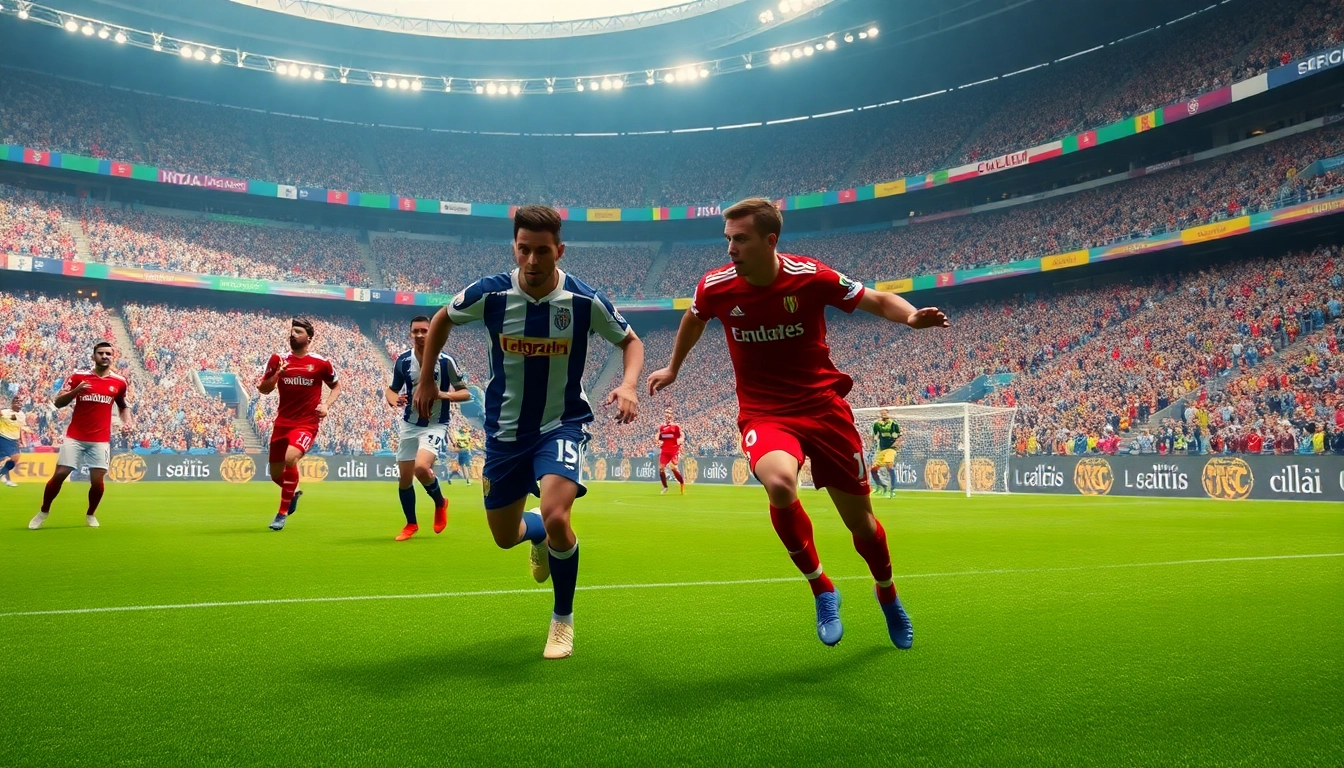 Intense moment in a Serie A match showcasing the excitement of giải vô địch bóng đá Ý Serie A with players in action.