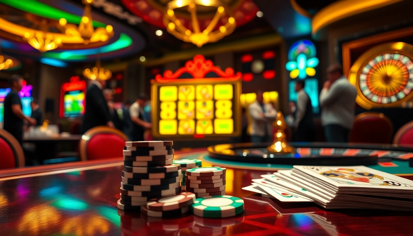 Players enjoy the exciting mk8 slot experience at a luxurious casino.